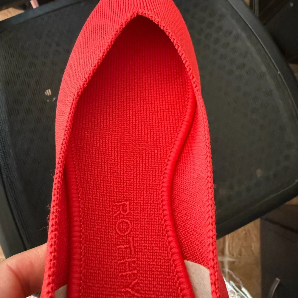 Rothy's Red Pointed-Toe Women's Flats - Picture 7 of 7